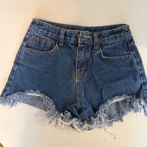 Denim short shorts from Korea size 26